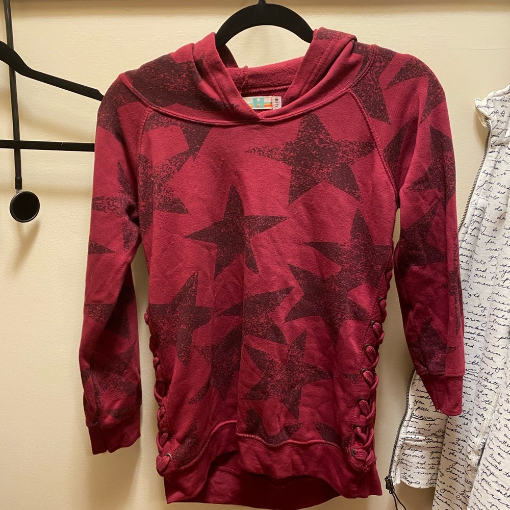 Vintage Havana Teen XL/16 Hoodie, maroon